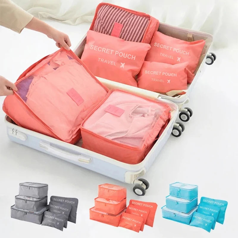 Storage Solutions 6-Piece Travel Packing Cube Set