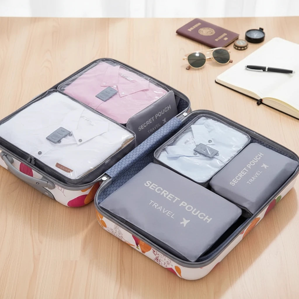 Storage Solutions 6-Piece Travel Packing Cube Set
