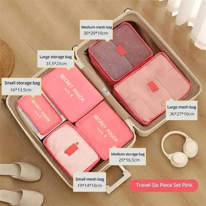 Storage Solutions 6-Piece Travel Packing Cube Set