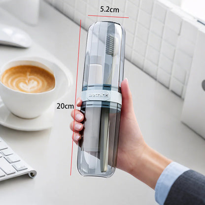 Storage Solutions Portable Toothbrush & Toothpaste Travel Case