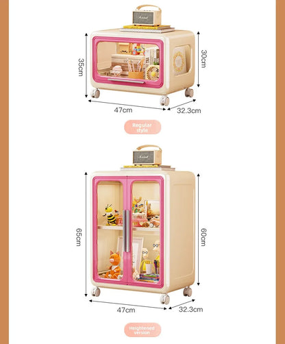 Storage Solutions Subtly Bold Storage Cabinet – Large Capacity Multi-Function Organizer