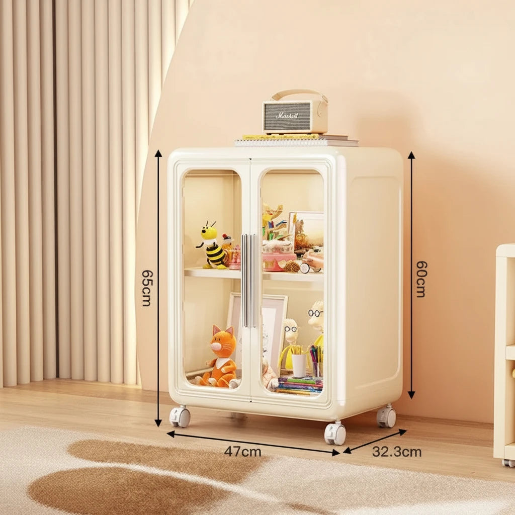 Storage Solutions Subtly Bold Storage Cabinet – Large Capacity Multi-Function Organizer