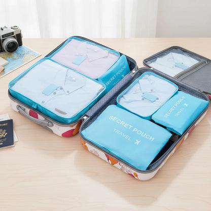 Storage Solutions 6-Piece Travel Packing Cube Set