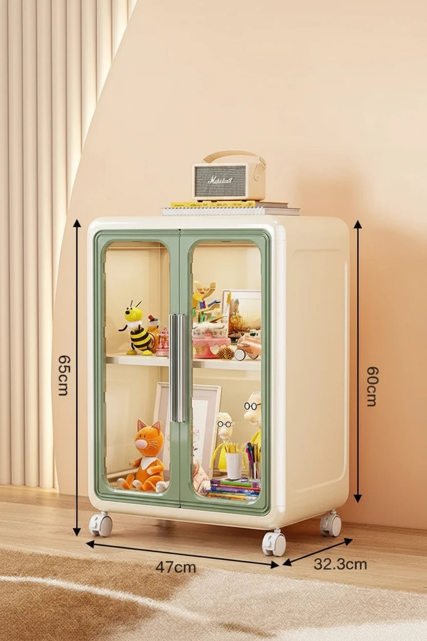 Storage Solutions Subtly Bold Storage Cabinet – Large Capacity Multi-Function Organizer