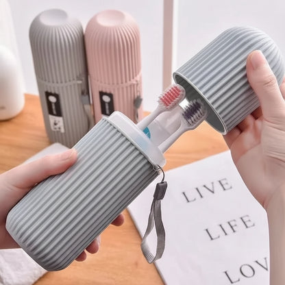 Storage Solutions Portable Toothbrush & Toothpaste Travel Case